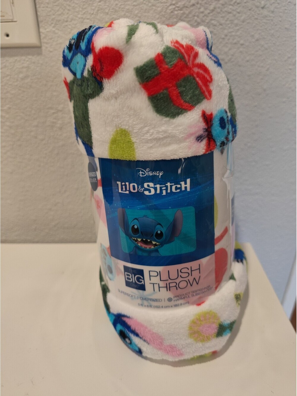 Disney Lilo & Stitch Big Plush Throw Blanket Oversized 5 ft.